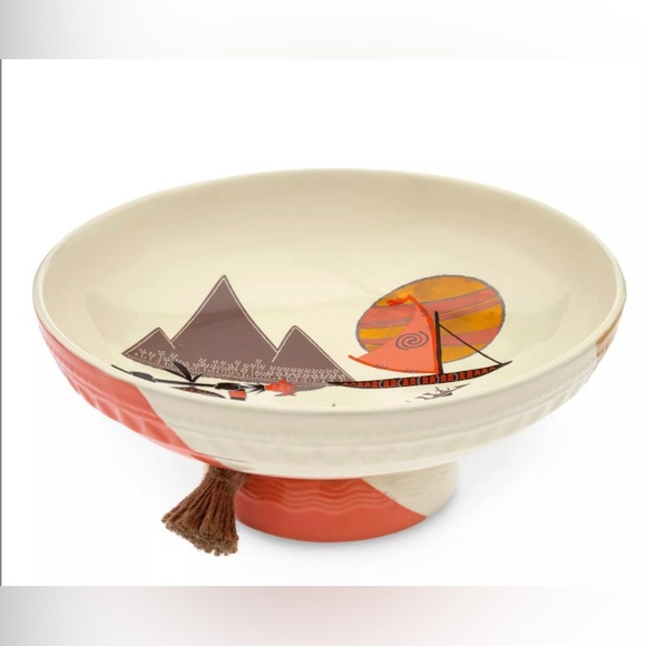 Disney Parks Moana Kakamora Home Decor Ceramic Serving Bowl 10” New $60 MSRP - Picture 2 of 8